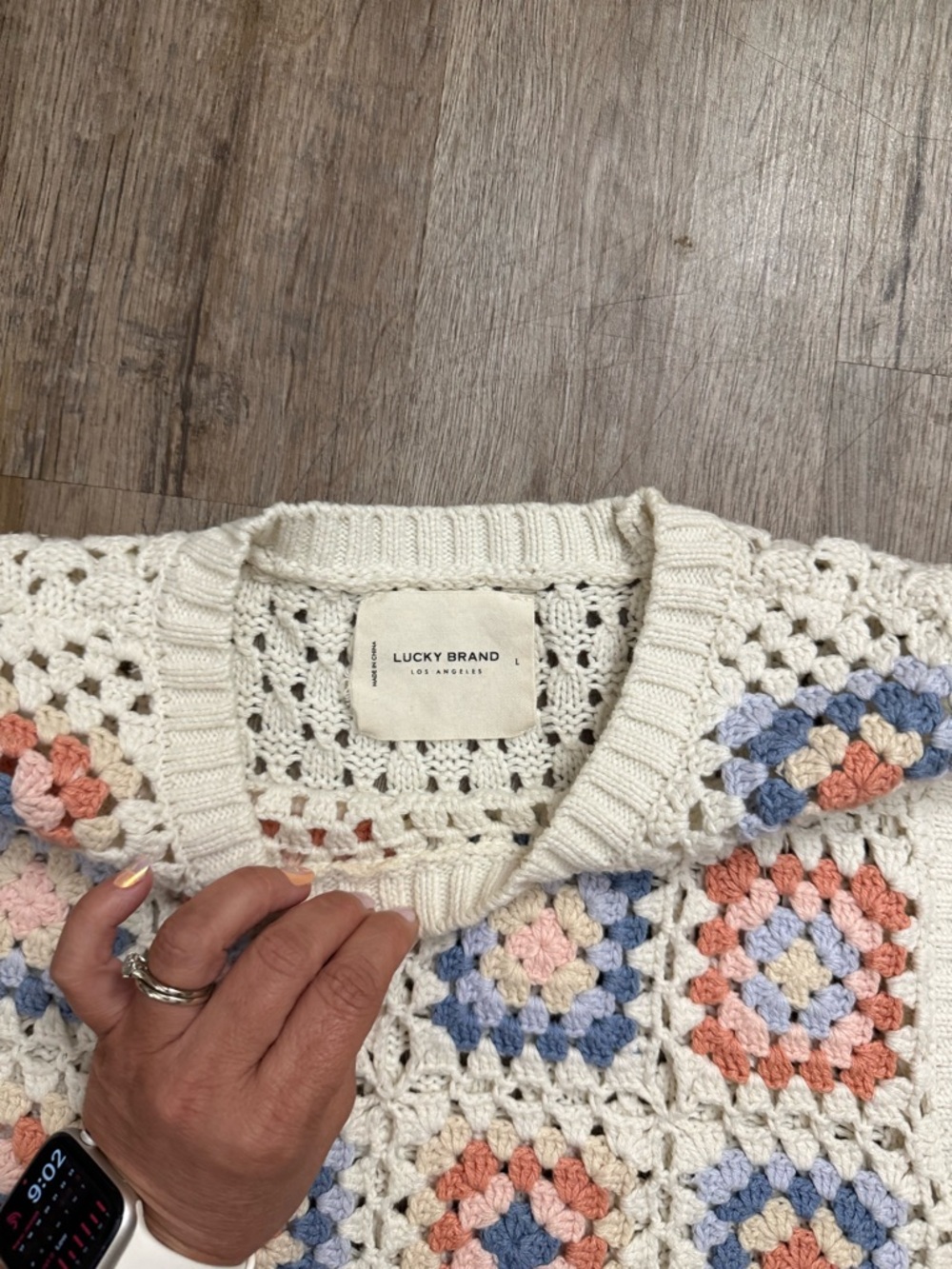 Lucky Brand • Crochet Geo Sweater Tank - Picture 9 of 15